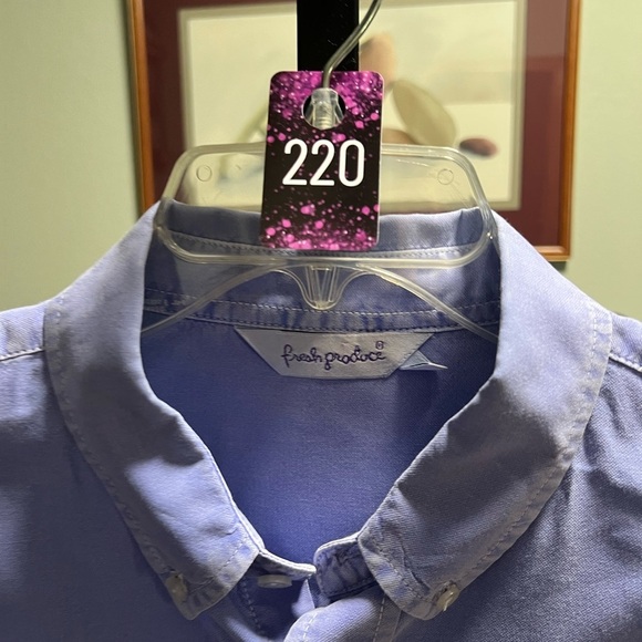Fresh Produce Lavender Casual Button-Down Shirt - Picture 2 of 5